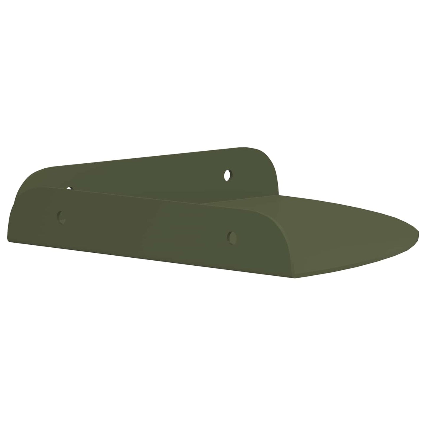 Flytende hylle med hylle 2 pcs Olivengrønn 18 x 18 x 2 cm