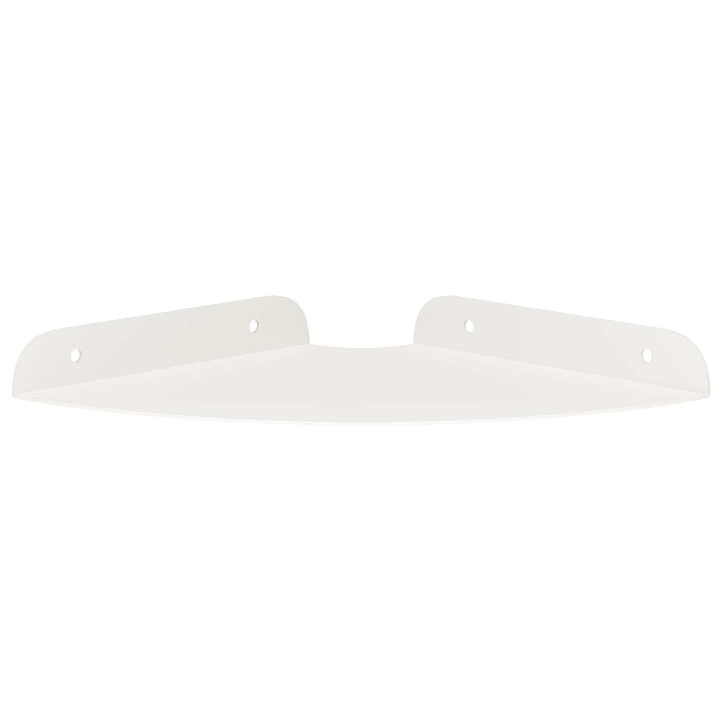 Flytende hylle med hylle med lagring 4 pcs Hvit 18 x 18 x 2 cm