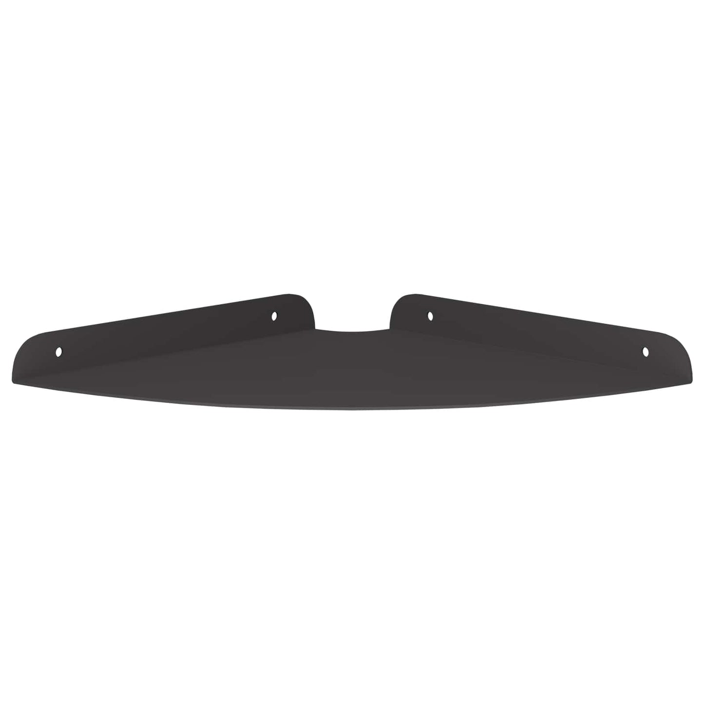 Hjørne Flytende Hylle med hylle 2 pcs Svart 24 x 24 x 2 cm