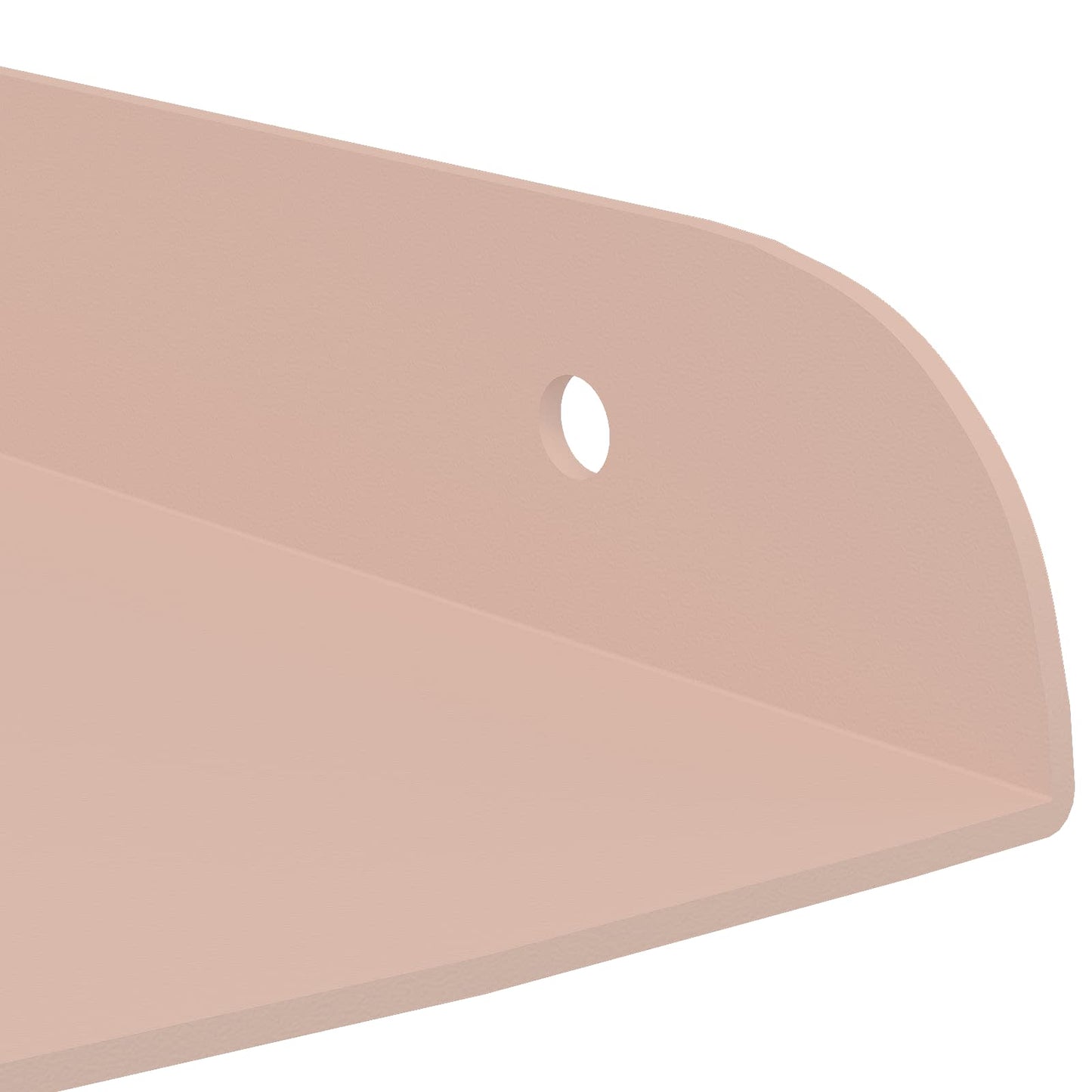 Flytende hylle med hylle med lagring 4 pcs Rosa 24 x 24 x 2 cm