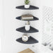 Flytende hylle med hylle 4 pcs Antrasitt 24 x 24 x 2,3 cm