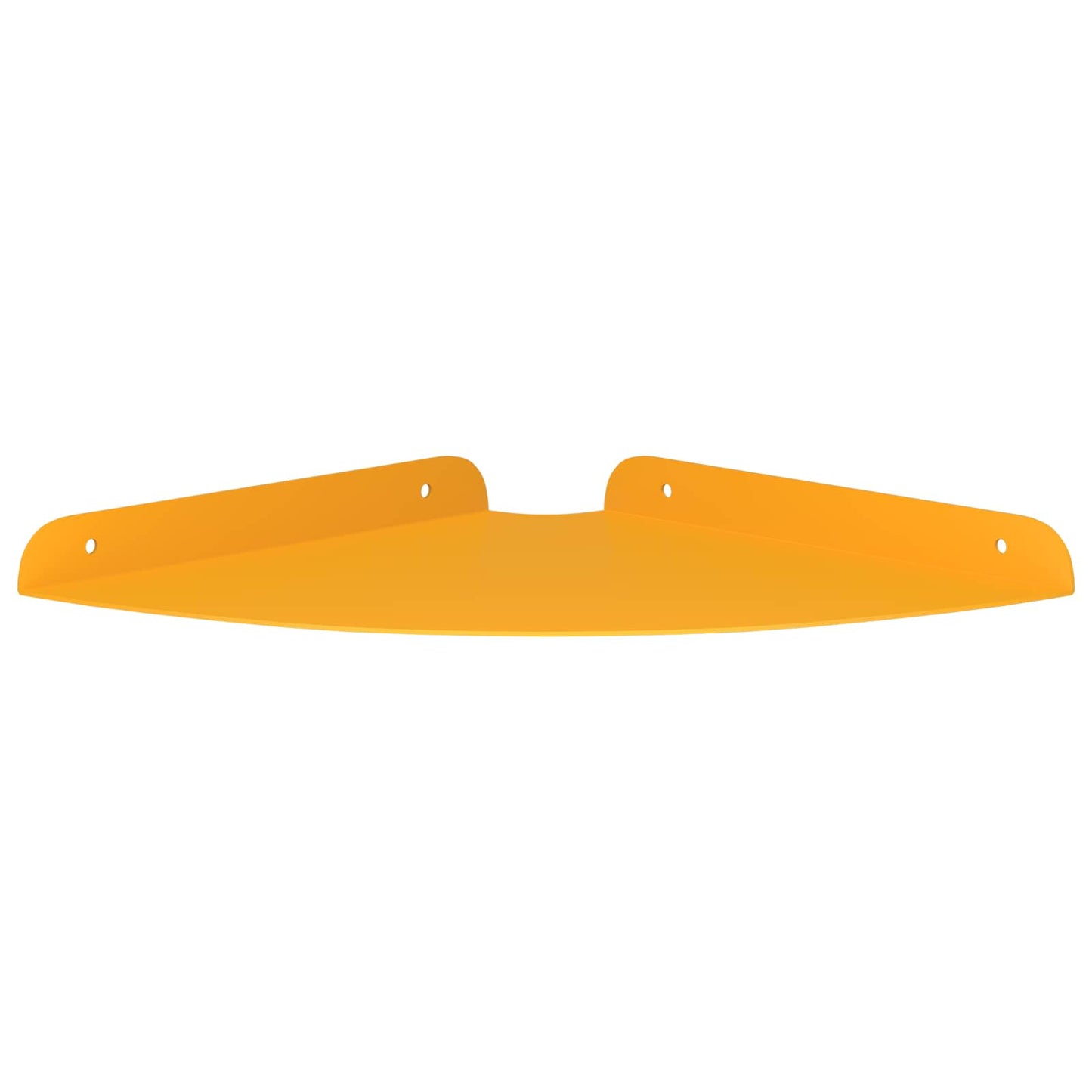 Flytende hylle med hylle 2 pcs Sennepsgul 24 x 24 x 2 cm