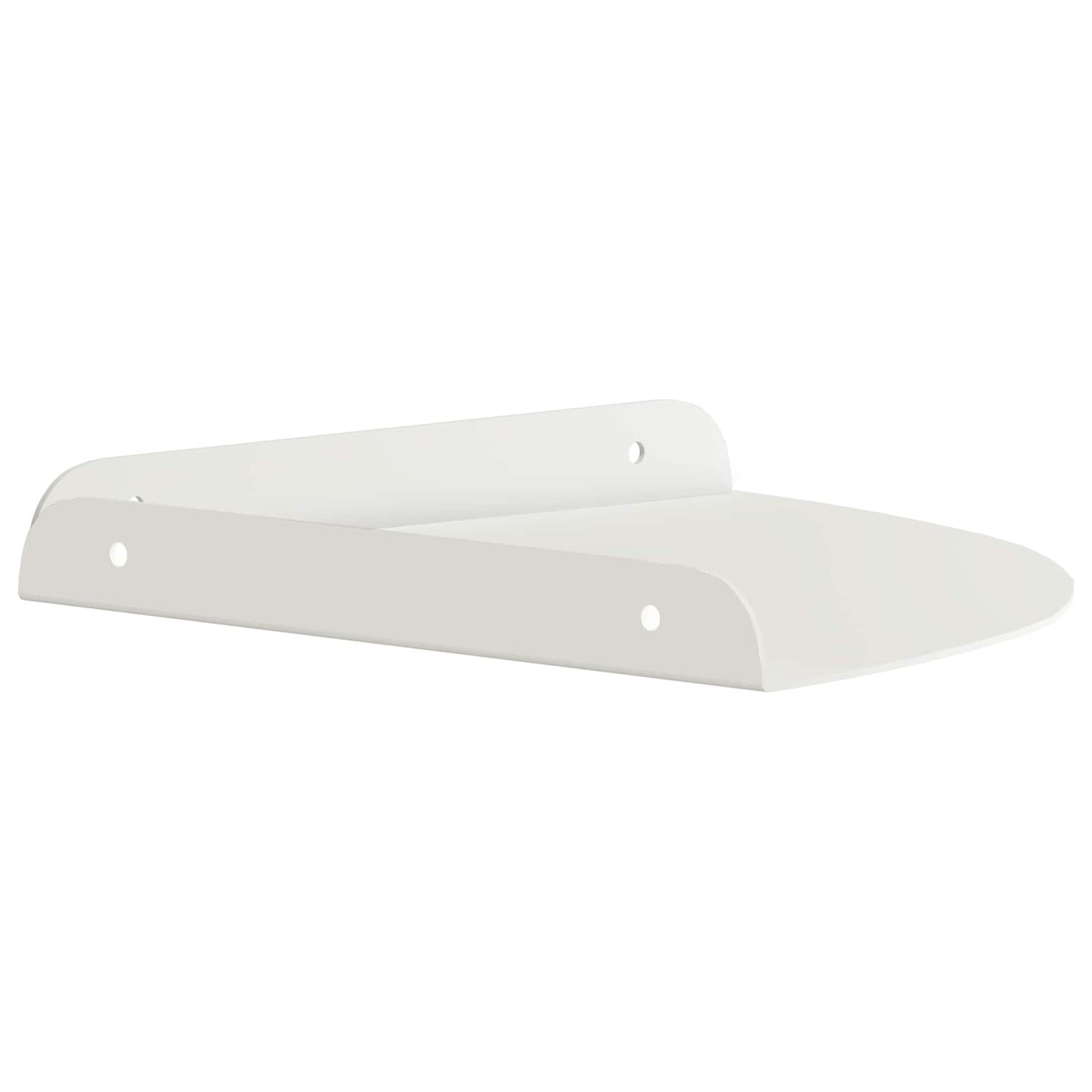 Flytende hylle med hylle med lagring 2 pcs Hvit 24 x 24 x 2 cm