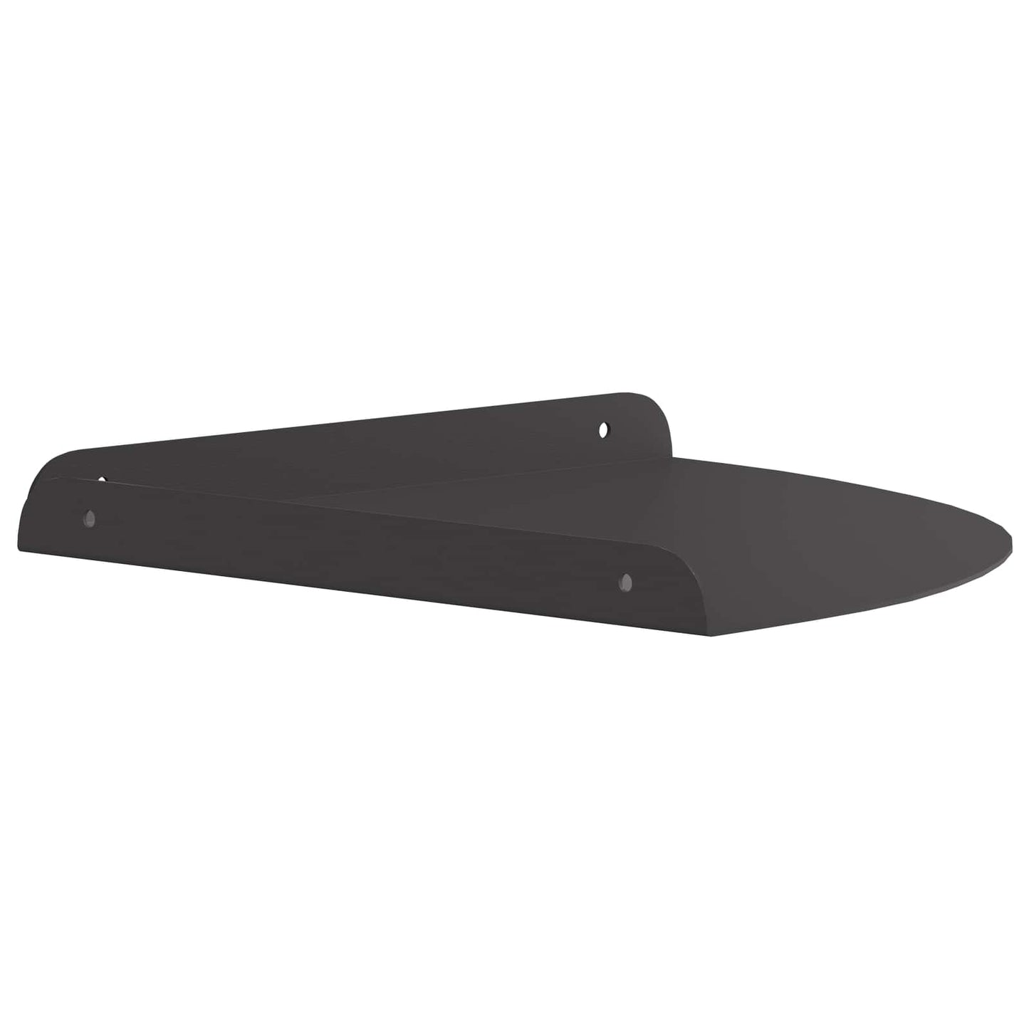 Hjørne Flytende Hylle med hylle 2 pcs Svart 30 x 30 x 2 cm