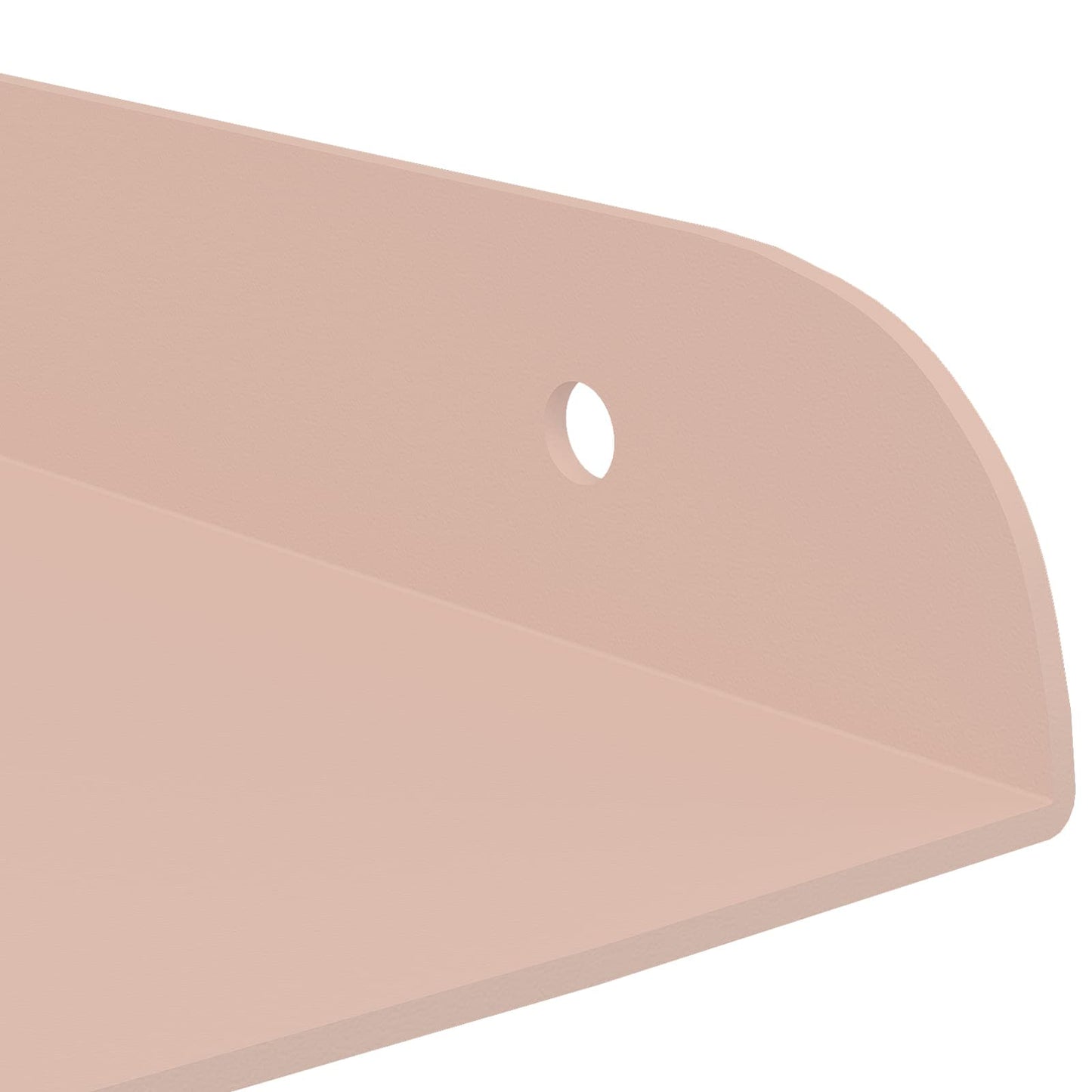 Flytende hylle med hylle med lagring 2 pcs Rosa 30 x 30 x 2 cm