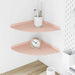 Flytende hylle med hylle med lagring 2 pcs Rosa 30 x 30 x 2 cm