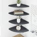 Flytende hylle med hylle 4 pcs Antrasitt 30 x 30 x 2 cm