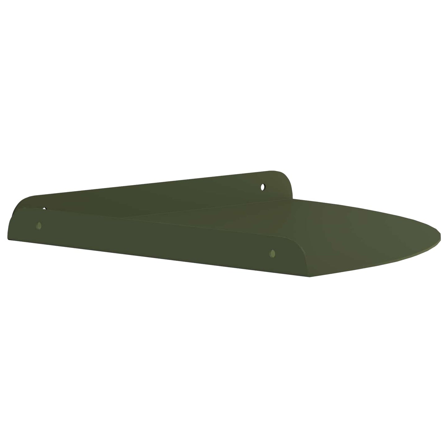 Flytende hylle med hylle 4 pcs Olivengrønn 30 x 30 x 2 cm