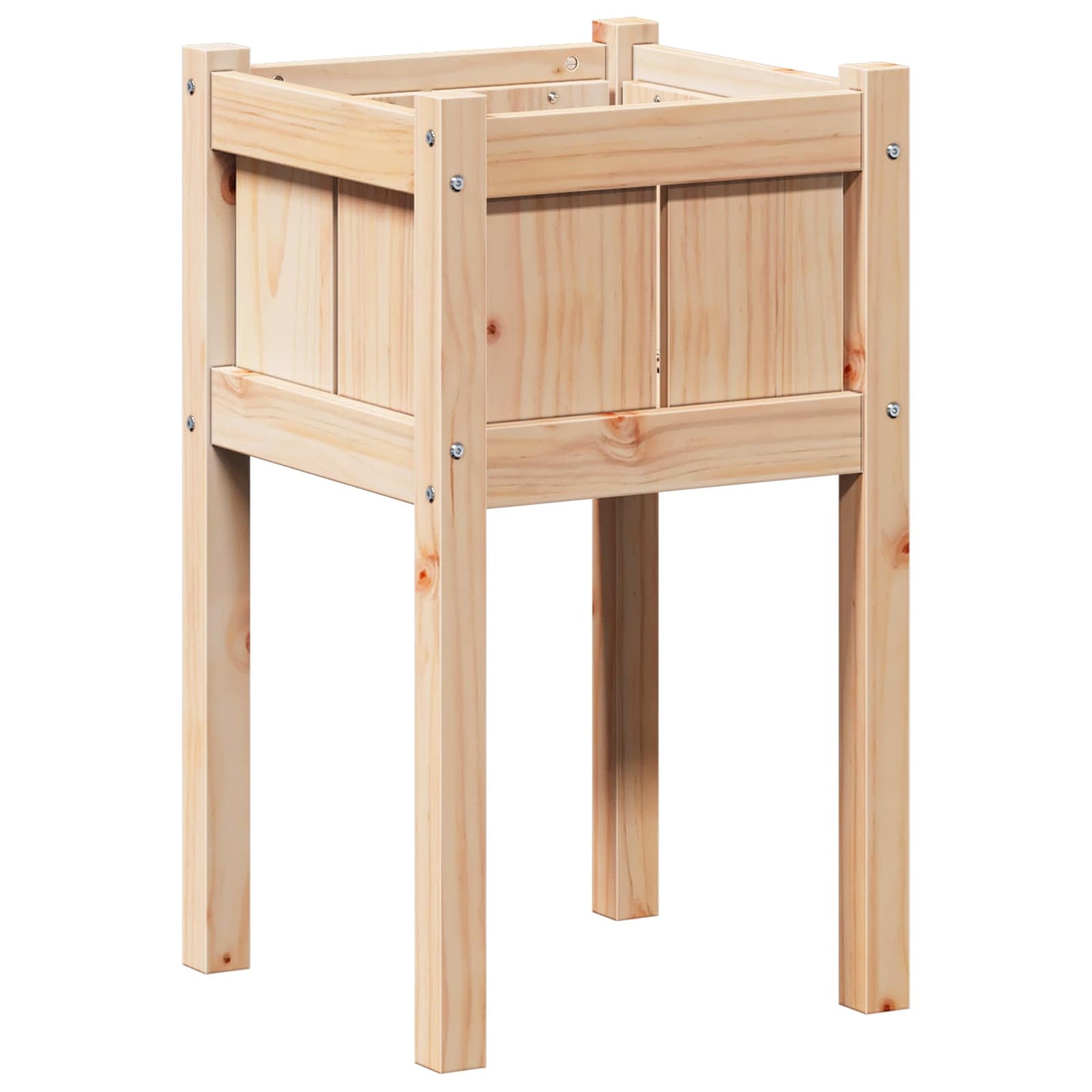 Hageblomsterpotte Natur 40 x 40 x 70 cm Massiv furu