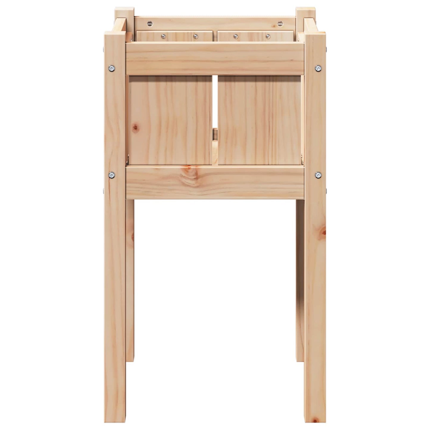 Hageblomsterpotte Natur 40 x 40 x 70 cm Massiv furu