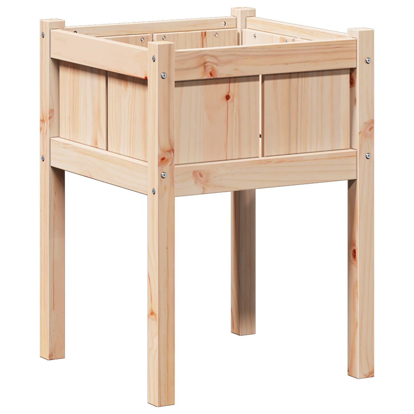 Hageblomsterpotte Natur 50 x 50 x 70 cm Massiv furu
