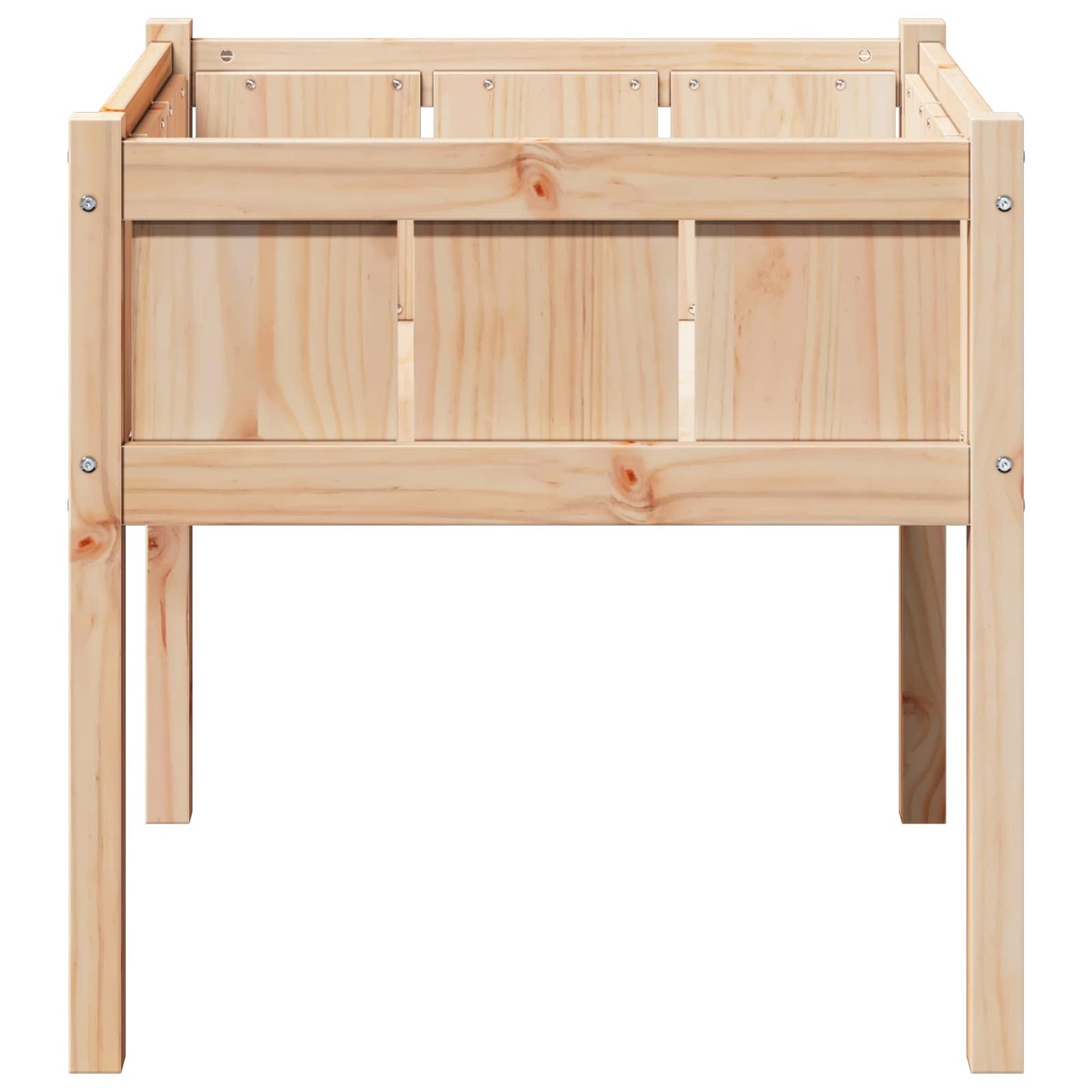 Hageblomsterpotte Natur 70 x 70 x 70 cm Massiv furu