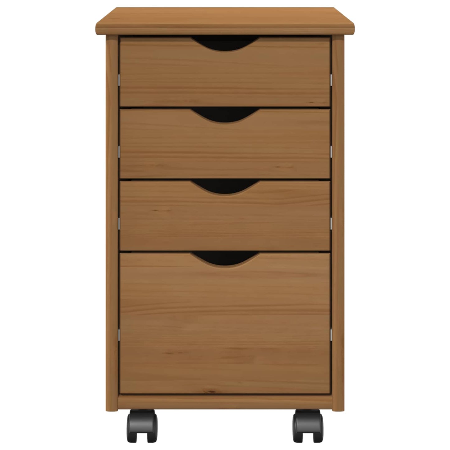 Rullende skap MOSS HonningBrun 34 x 39 x 56 cm Massiv furu