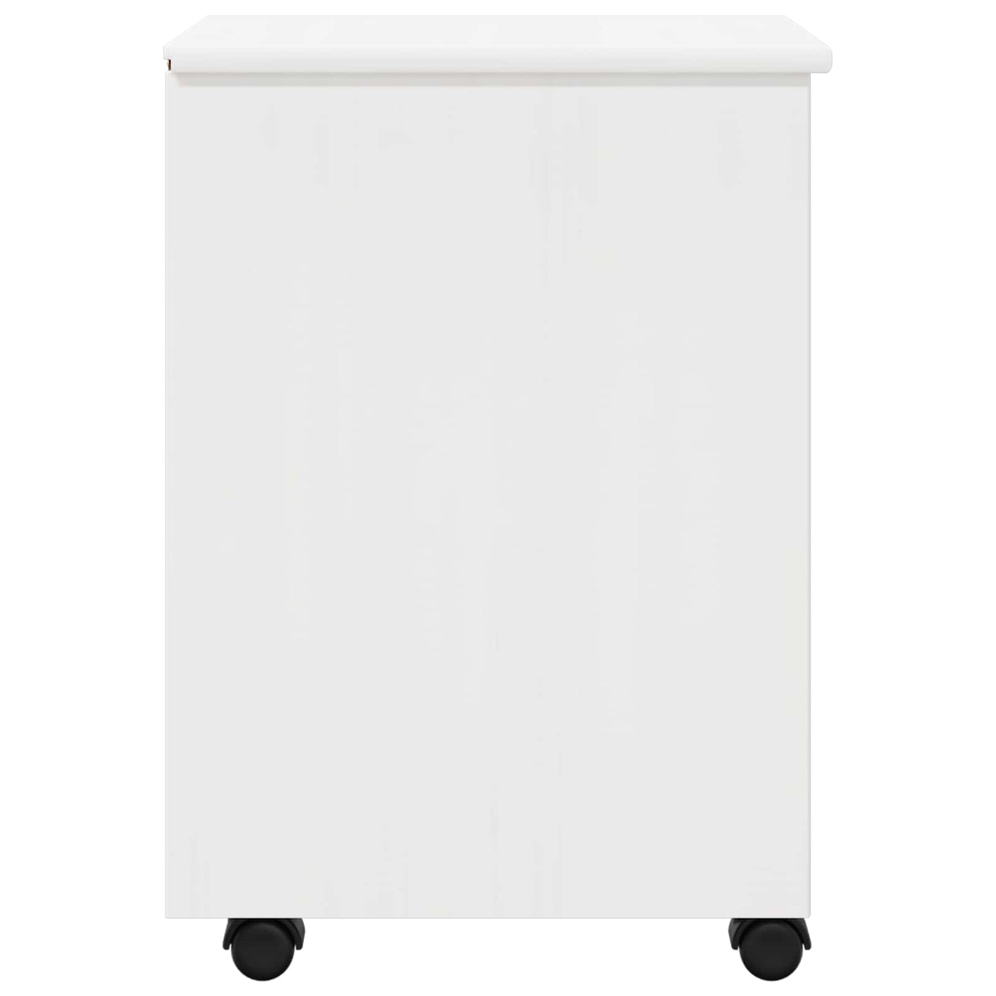 Rullende skap med hjul Hvit 34 x 39 x 56 cm Massiv furu vidaXL