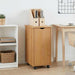 Rullende skap Honning brun 34 x 39 x 65,5 cm Massiv furu