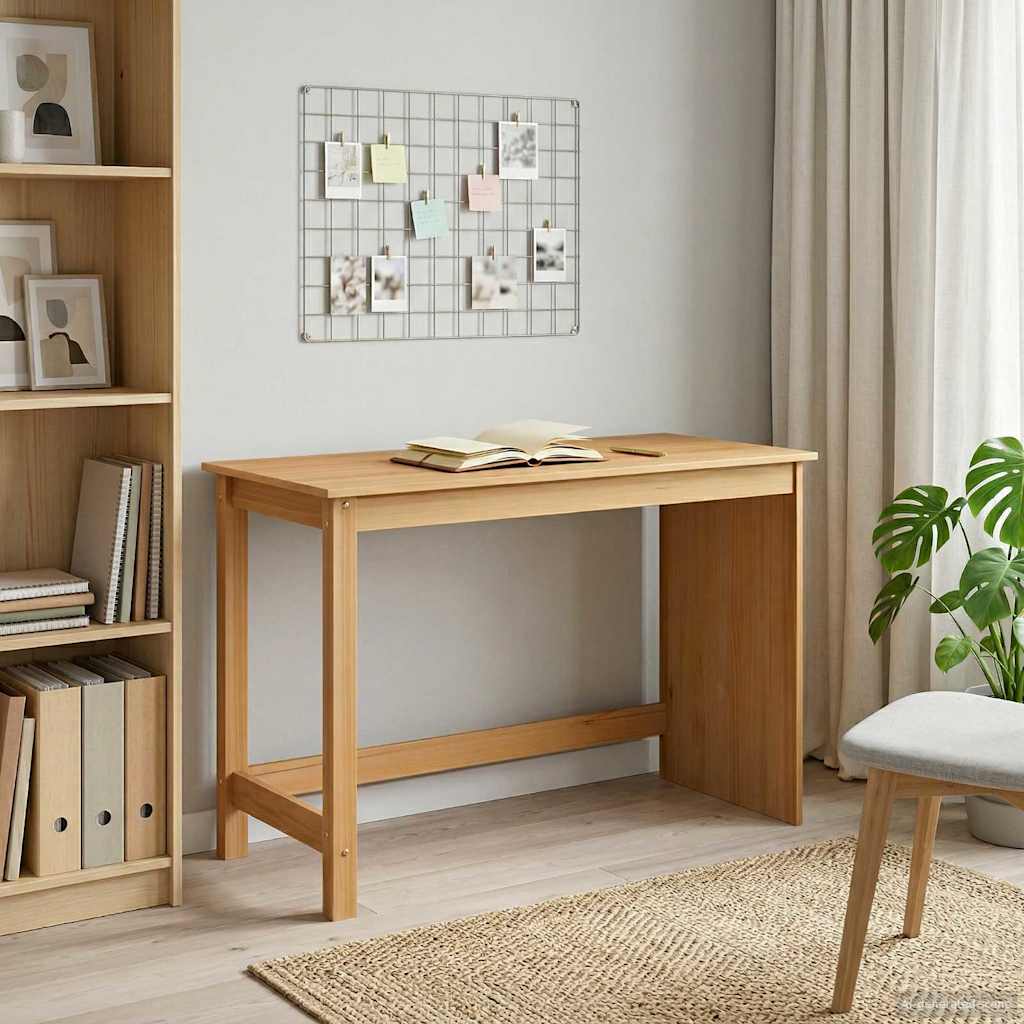 Skrivebord Honning brun 112 x 50 x 75 cm Massiv furu