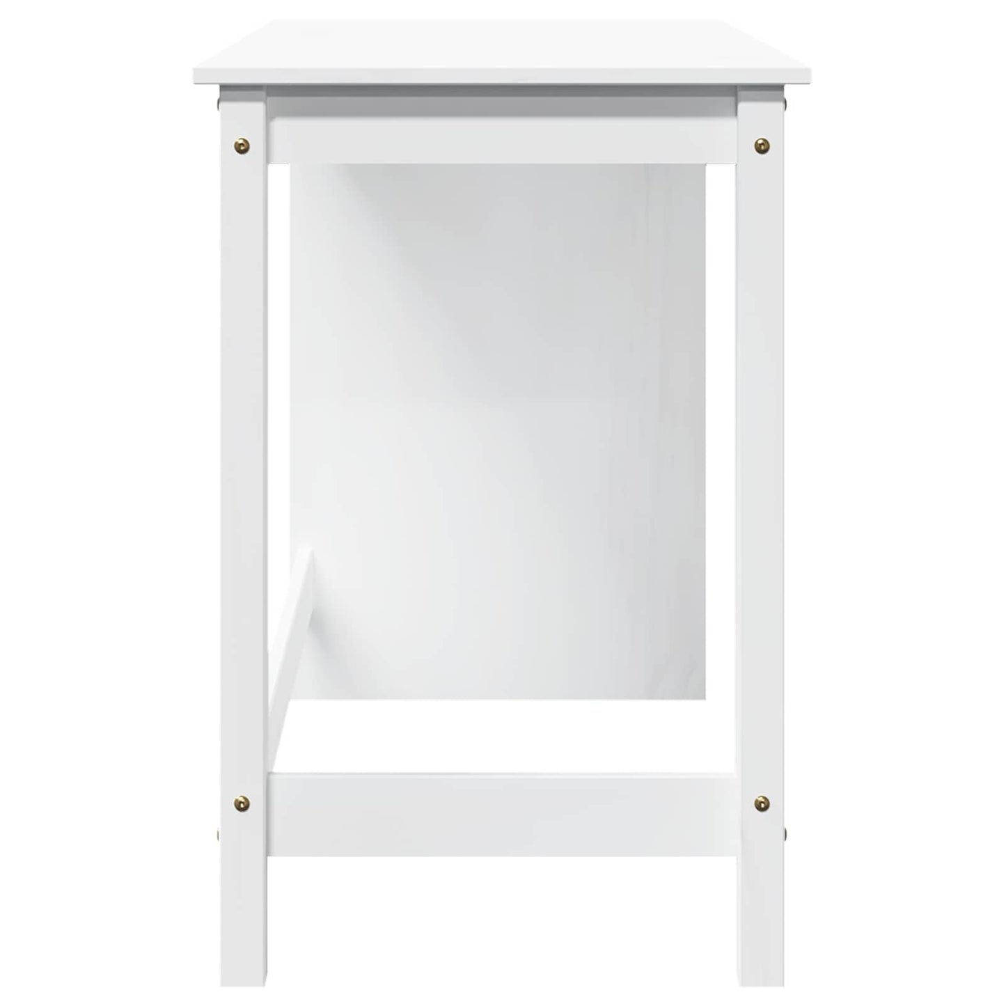 Skrivebord Hvit 112 x 50 x 75 cm Massiv furu