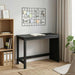 Skrivebord Svart 112 x 50 x 75 cm Massiv furu