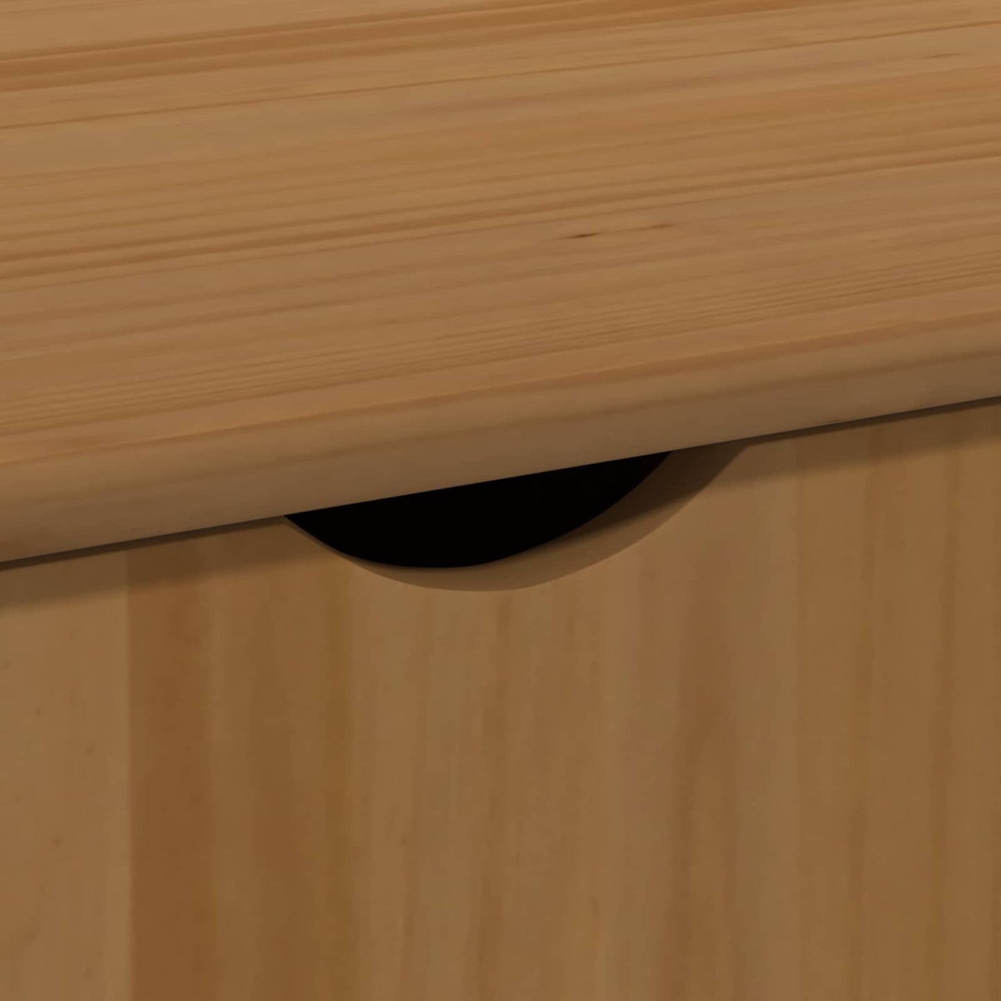 Rullende skap Honning brun 100 x 39 x 65,5 cm Massiv furu
