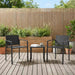 Hagestoler 2 pcs Svart og Anthracite 53,5 x 59 x 77 cm