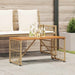 Utebord Naturlig 80 x 40 x 40 cm Stål og Poly Rattan