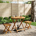 Sammenleggbart hagebord Naturlig Ø70 x 75 cm Solid akasietre