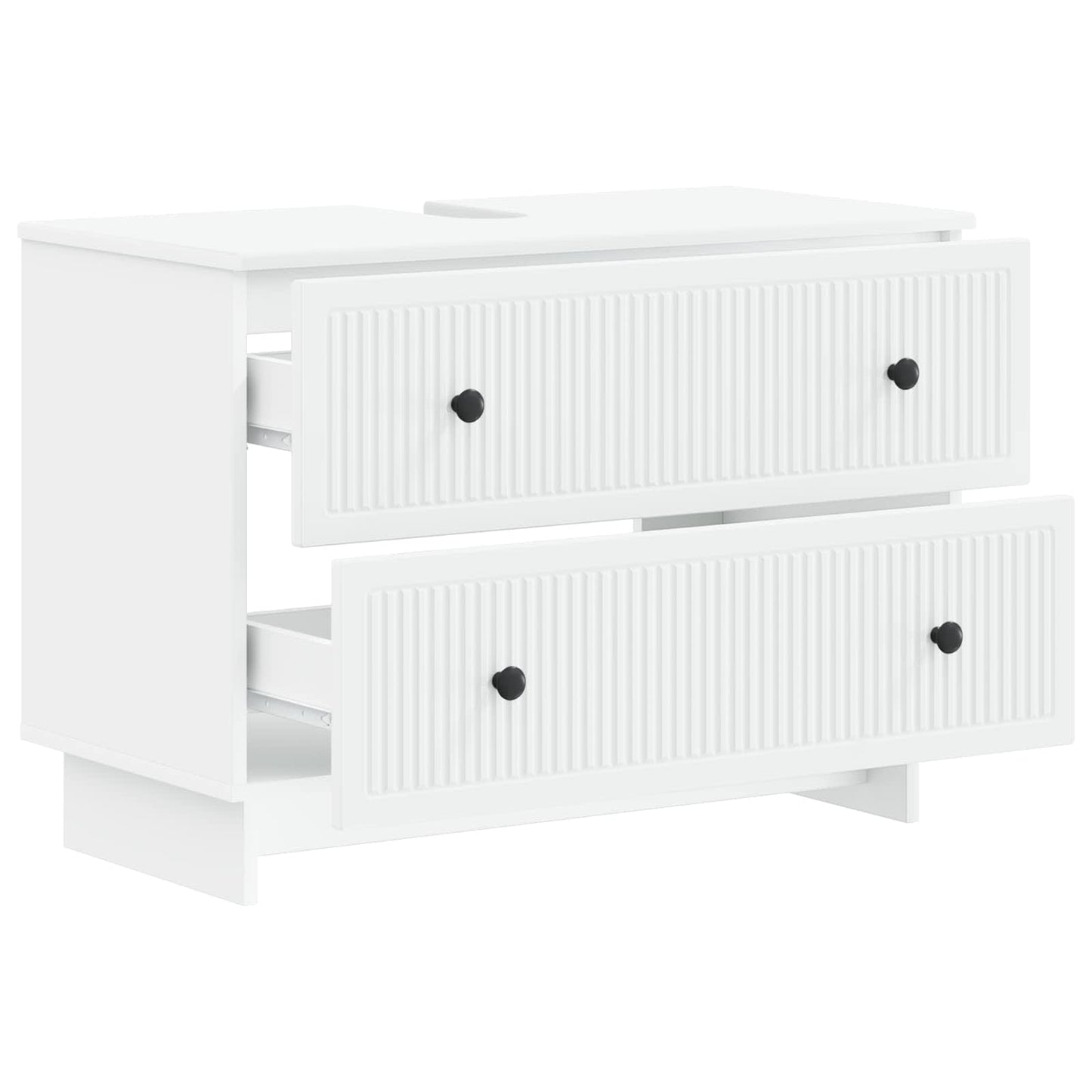 Baderomsvaskeskap EDE Hvit 82 x 41 x 59 cm Konstruert tre