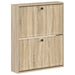 Vegghengt skoskap EDE 71 x 17 x 86 cm Konstruert tre Sonoma eik