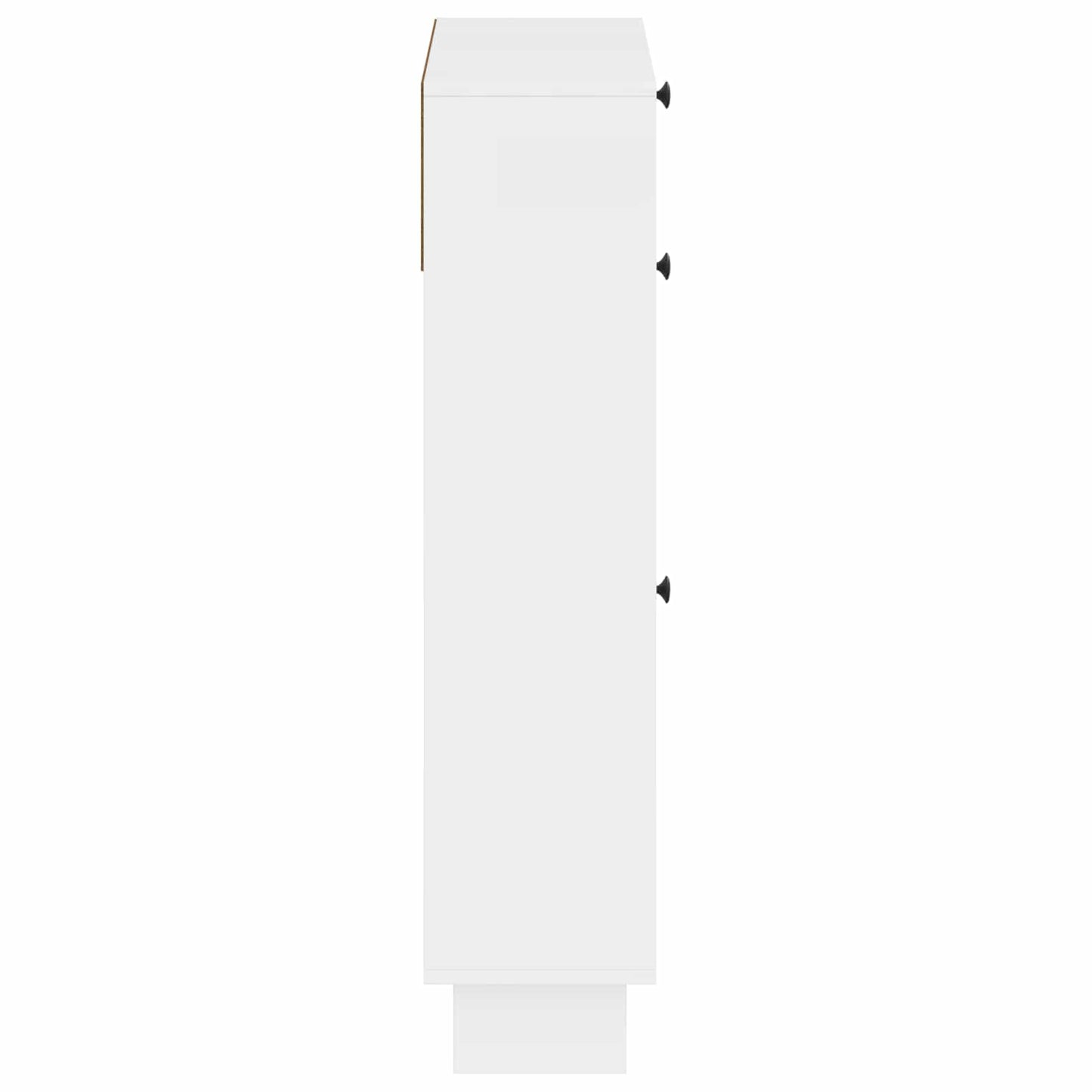 Sko Skap EDE 78 x 24 x 103 cm Konstruert tre Høgglans hvit