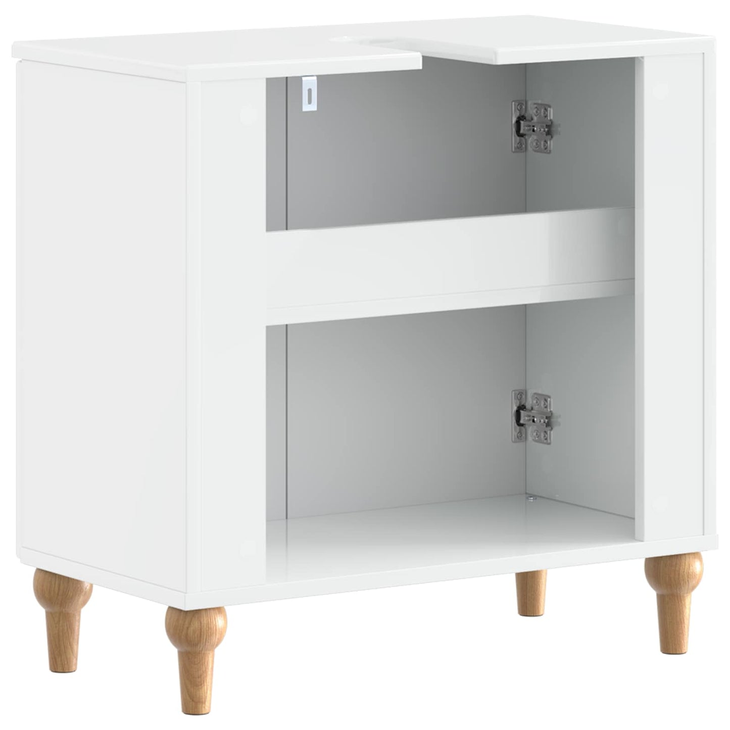 Baderomsvaskeskap ALKMAAR Høgglans hvit 59,5 x 31,5 x 59 cm