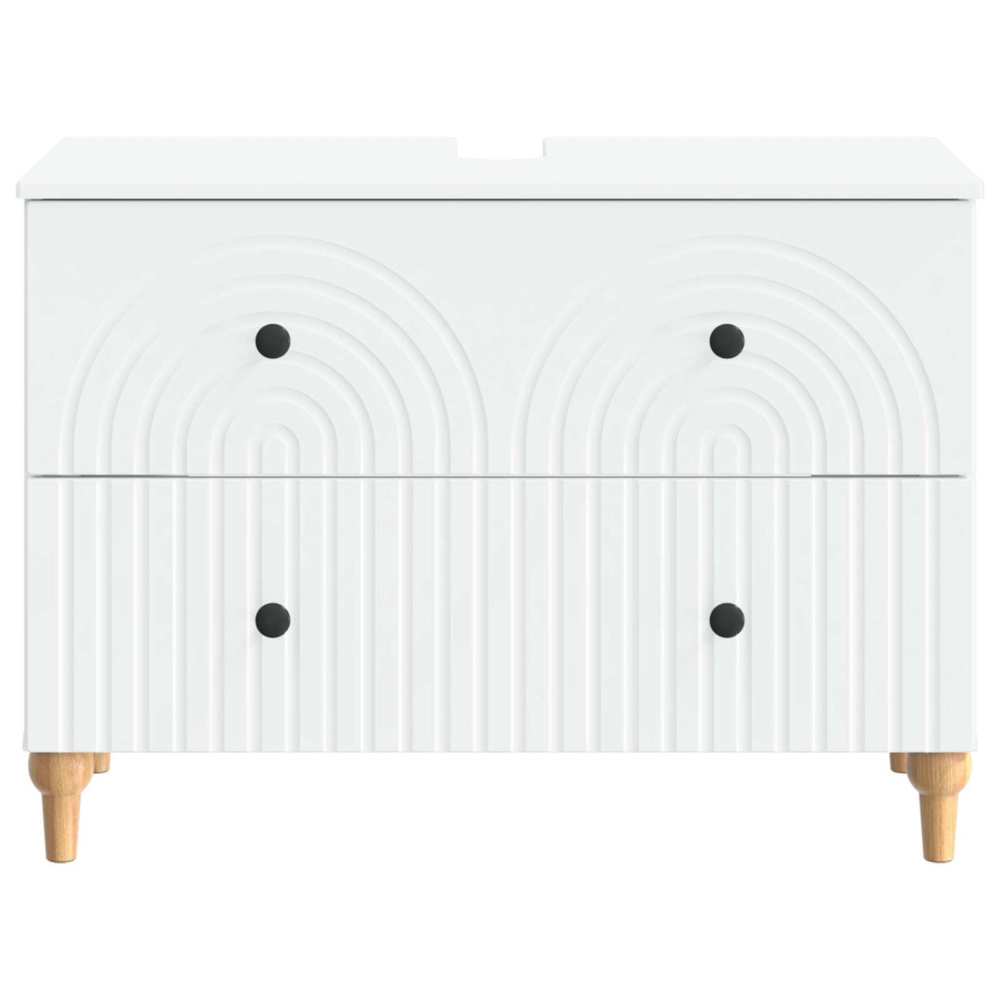Baderomsvaskeskap ALKMAAR Hvit 82 x 41 x 59 cm Konstruert tre