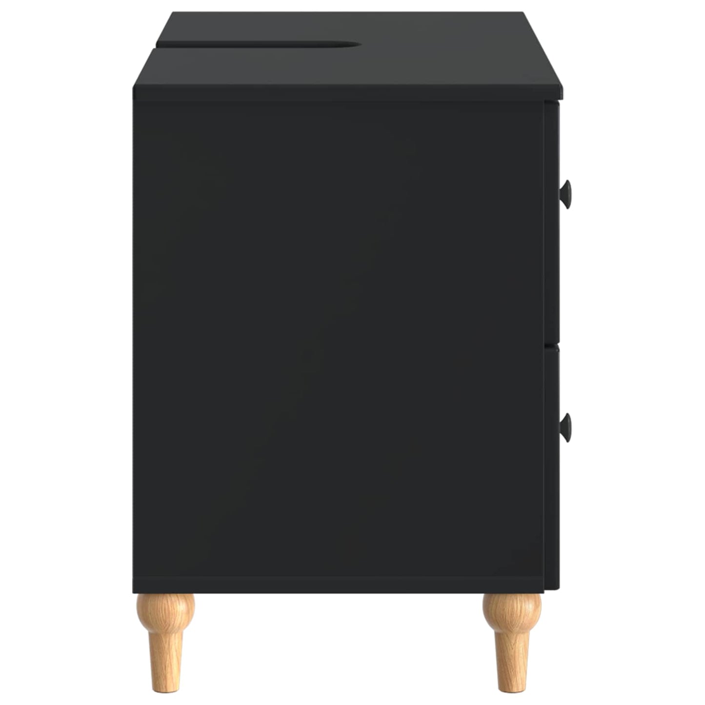 Baderomsvaskeskap ALKMAAR Svart 82 x 41 x 59 cm Konstruert tre
