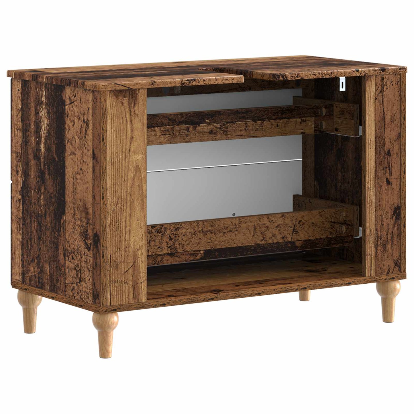 Baderomsvaskeskap ALKMAAR Gammelt tre 82 x 41 x 59 cm
