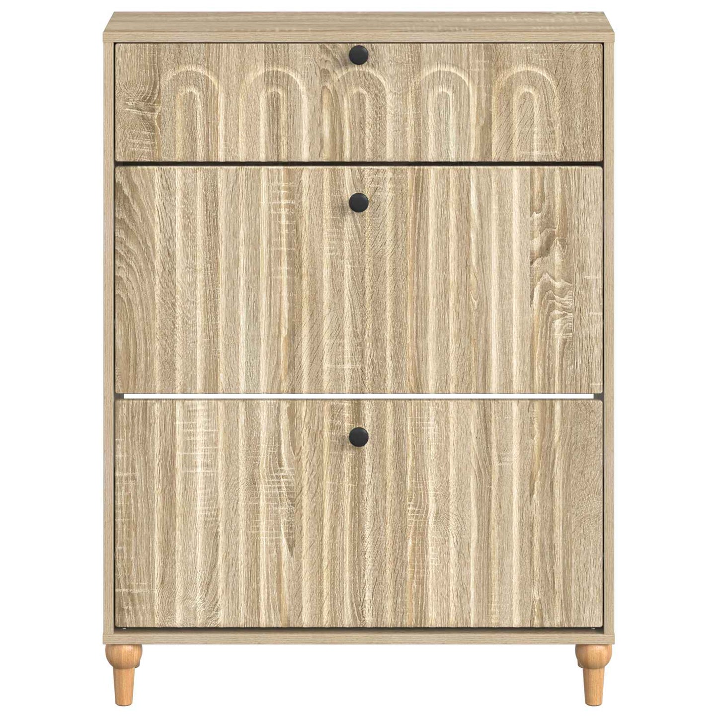 Sko Skap ALKMAAR 78 x 24 x 103 cm Konstruert tre Sonoma eik