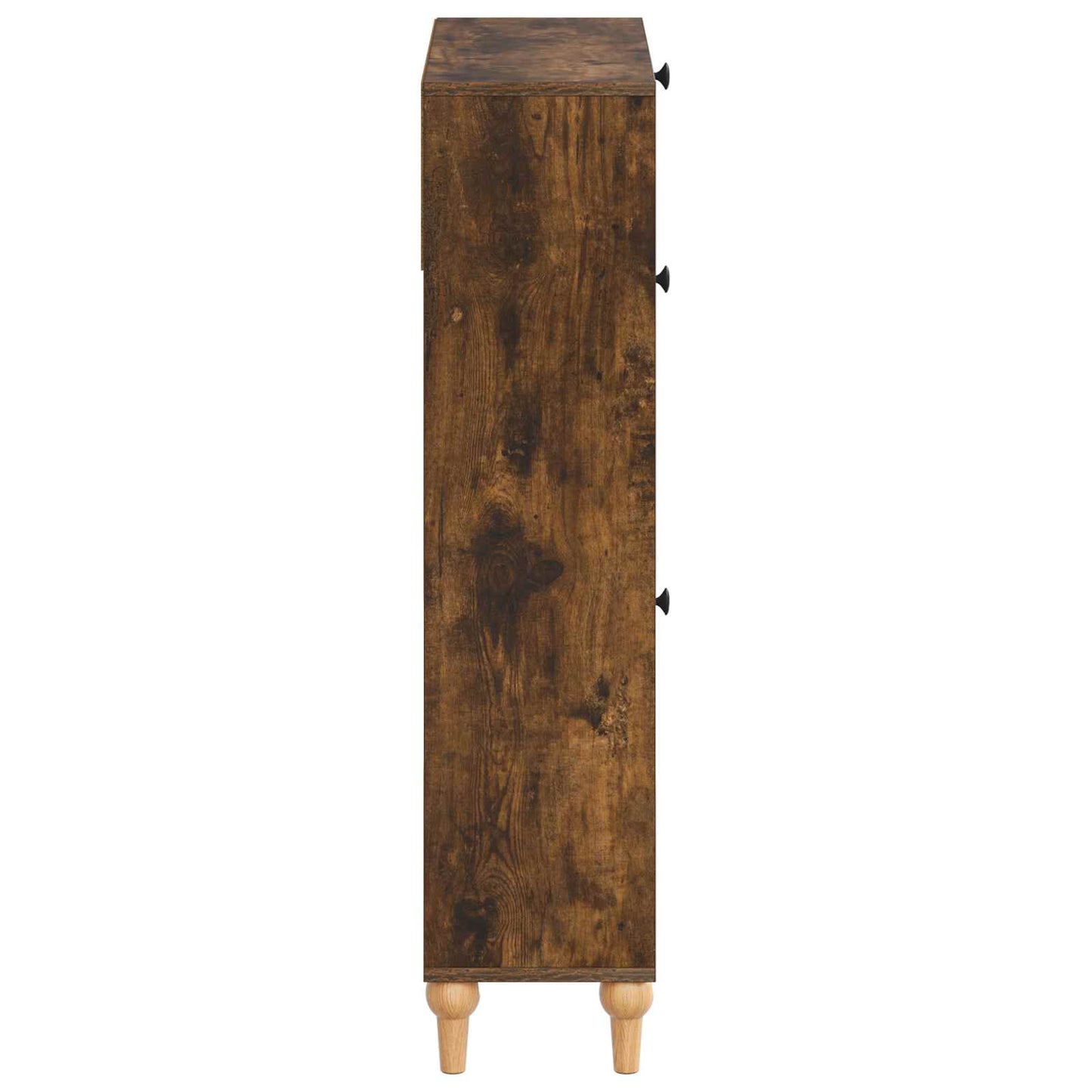 Sko Skap ALKMAAR 78 x 24 x 103 cm Konstruert tre Røkt Eik