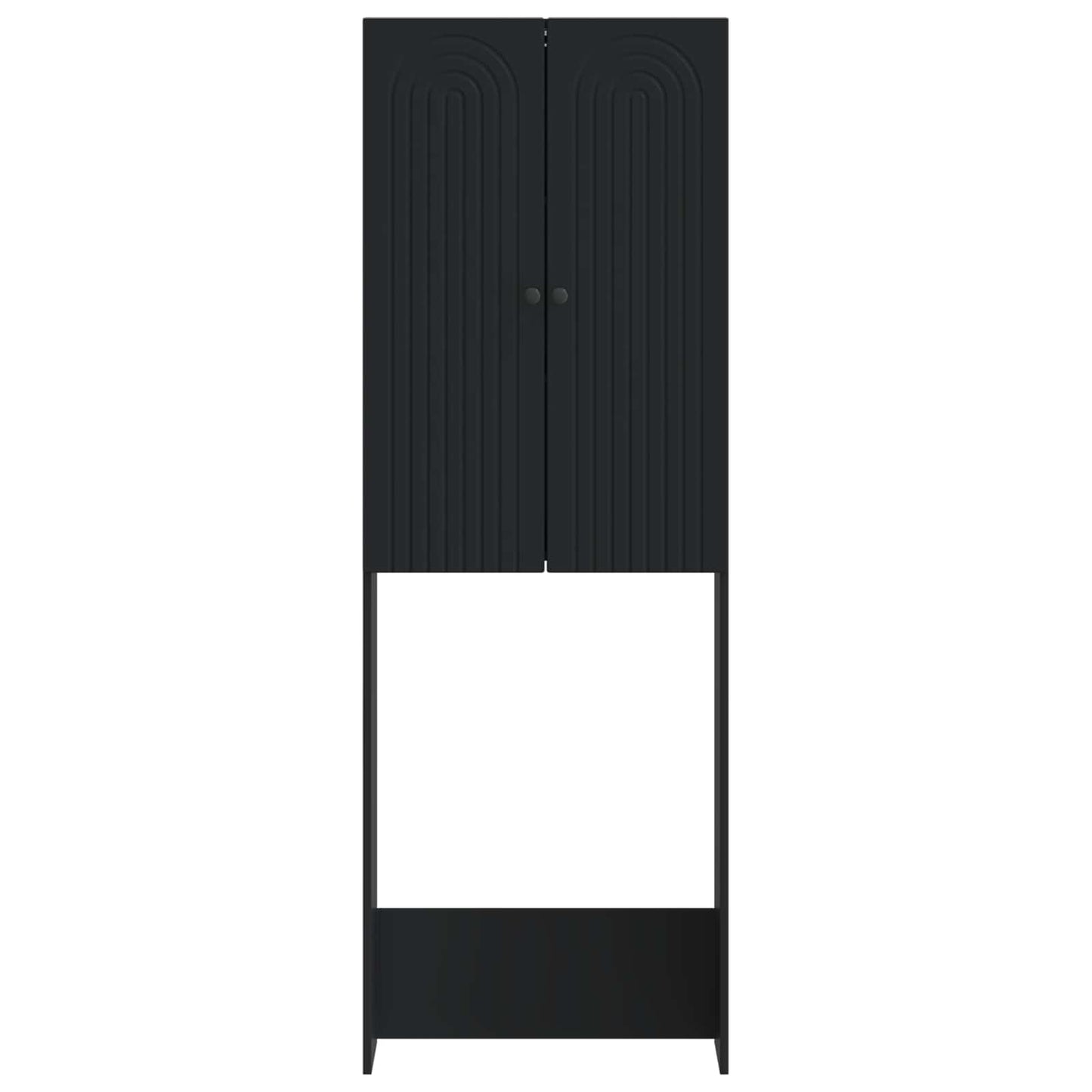 Toalett skap ALKMAAR Svart 66 x 25,5 x 190 cm Konstruert tre