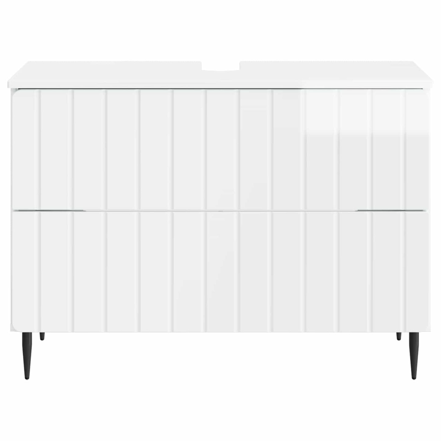 Baderomsvaskeskap ZWOLLE Høgglans hvit 82 x 41 x 58,5 cm