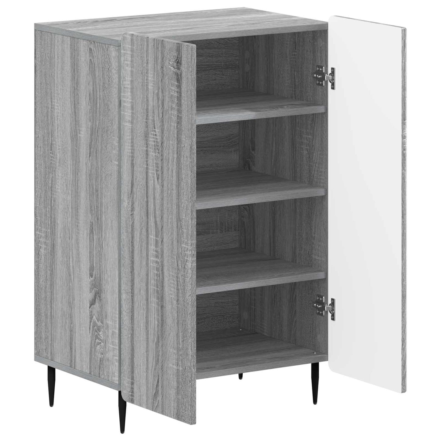 Sko Skap ZWOLLE 59,5 x 39,5 x 91,5 cm Konstruert tre Grå Sonoma