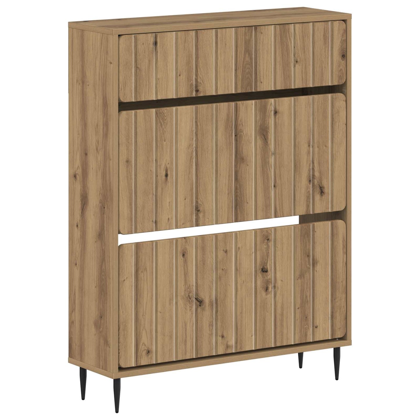 Sko Skap ZWOLLE 78 x 24 x 103 cm Konstruert tre Artisan eik