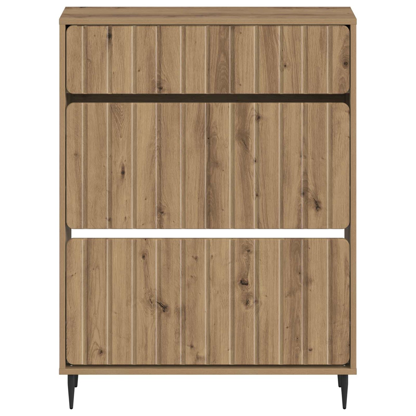 Sko Skap ZWOLLE 78 x 24 x 103 cm Konstruert tre Artisan eik