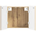 Dartbrettskap ZWOLLE Artisan eik 52,5 x 10,5 x 57,5 cm