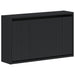 Vegghengt skoskap ARNHEM 71 x 17 x 43 cm Konstruert tre Svart