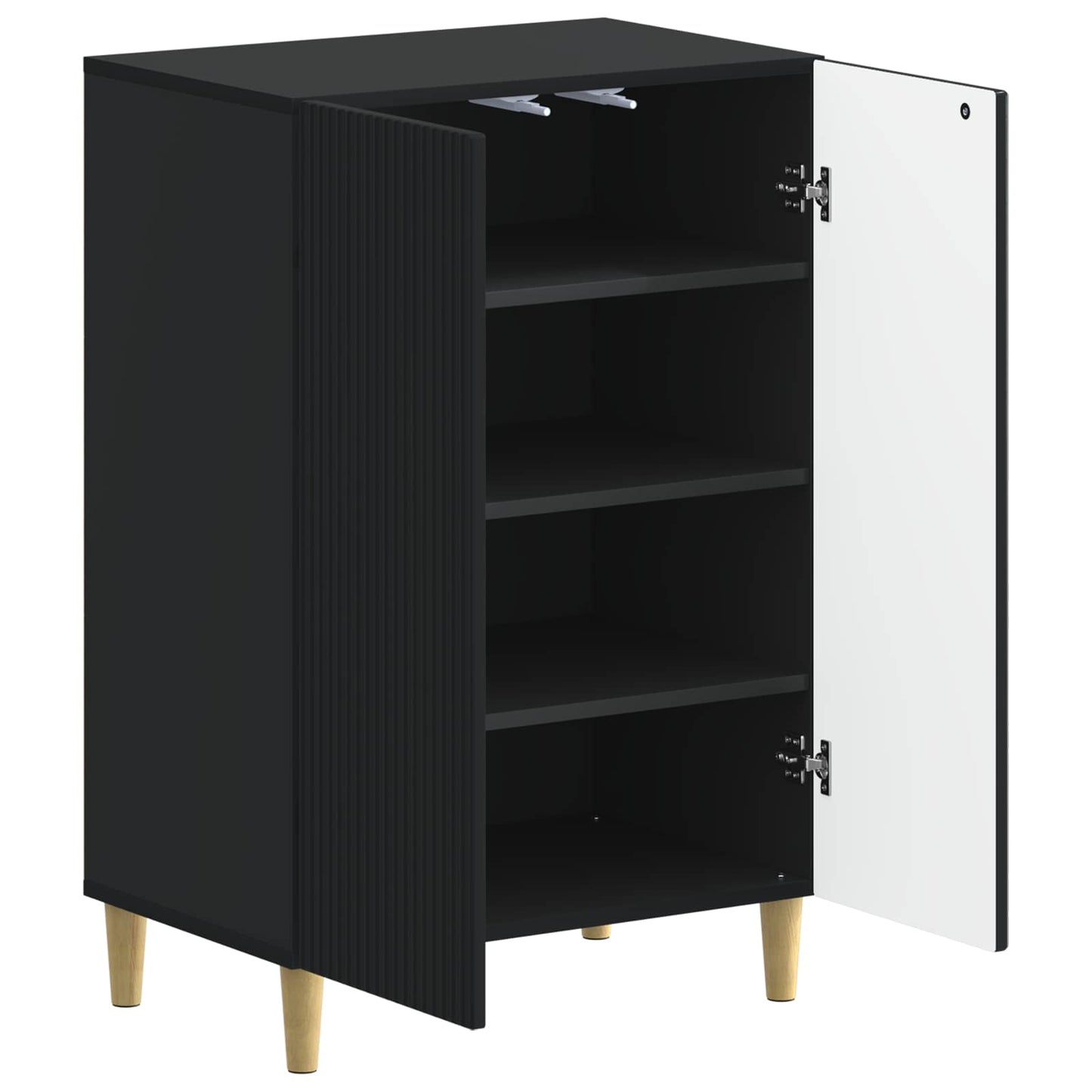 Sko Skap ARNHEM 59,5 x 39,5 x 90 cm Konstruert tre Svart