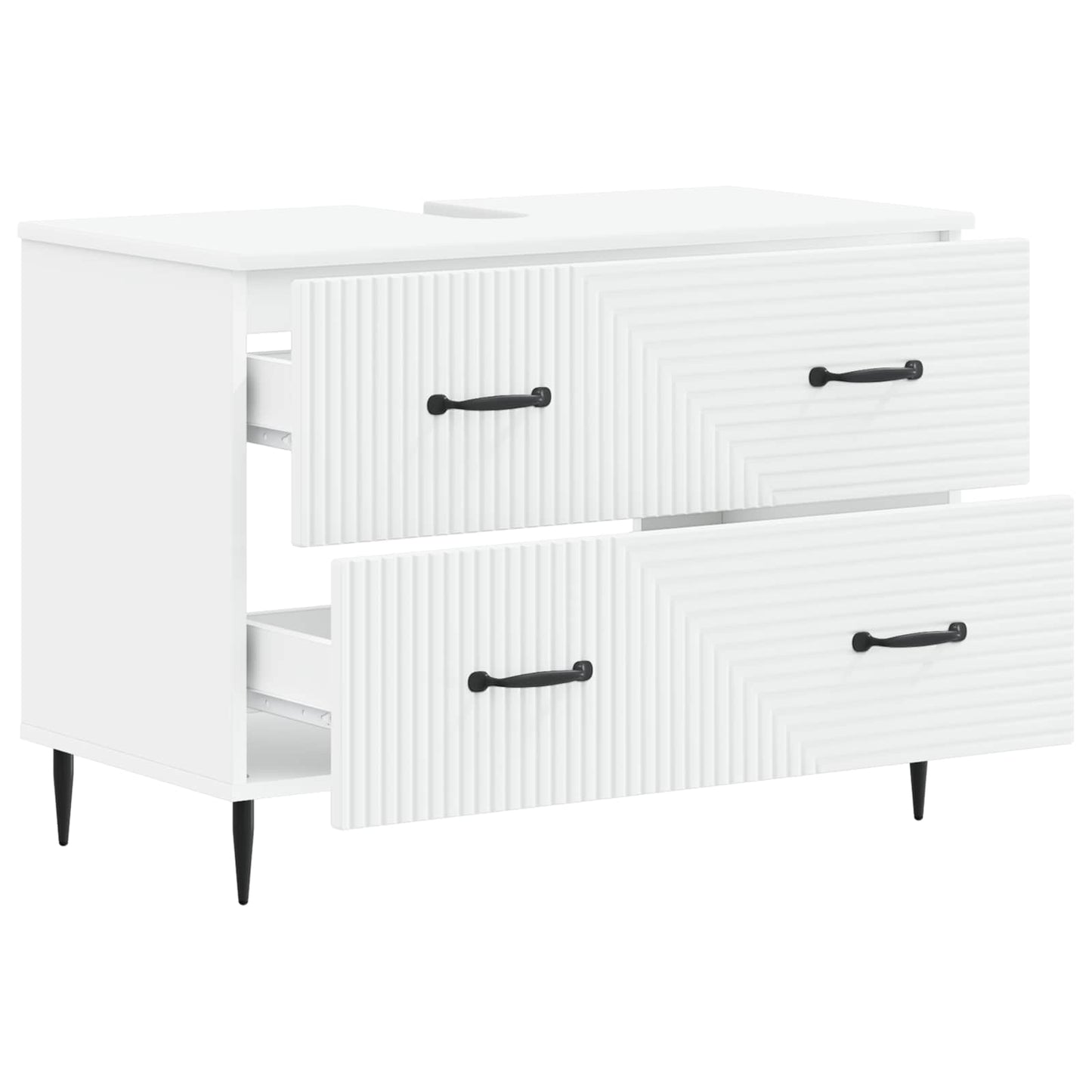 Baderomsvaskeskap HAARLEM Hvit 82 x 41 x 58,5 cm Konstruert tre