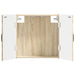 Dartbrettskap HAARLEM Sonoma eik 52,5 x 10,5 x 53,5 cm