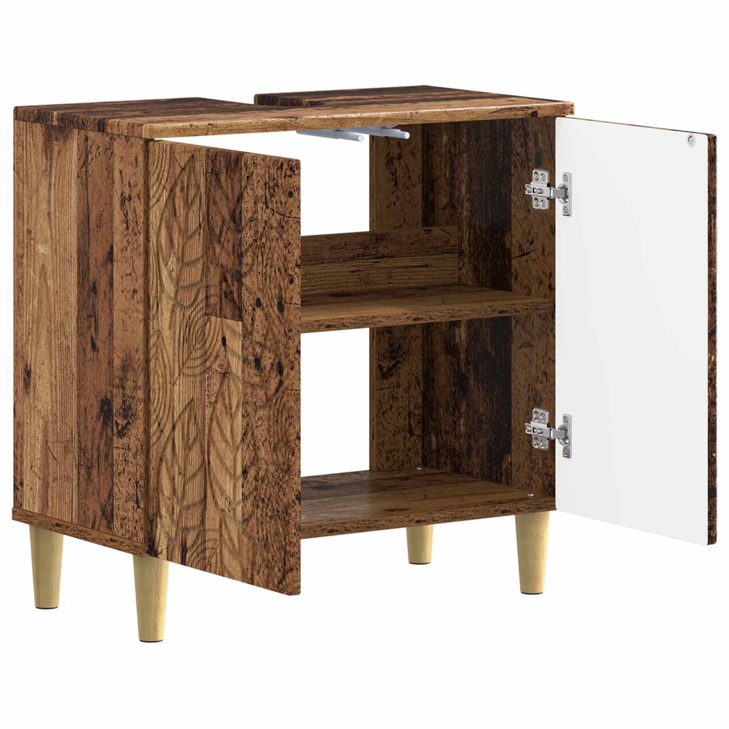 Baderomsvaskeskap DELFT Gammelt tre 59,5 x 31,5 x 59 cm