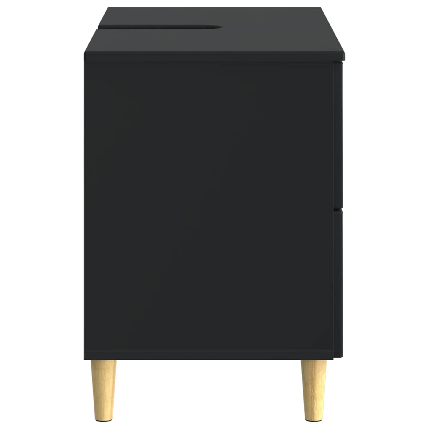 Baderomsvaskeskap DELFT Svart 82 x 41 x 59 cm Konstruert tre