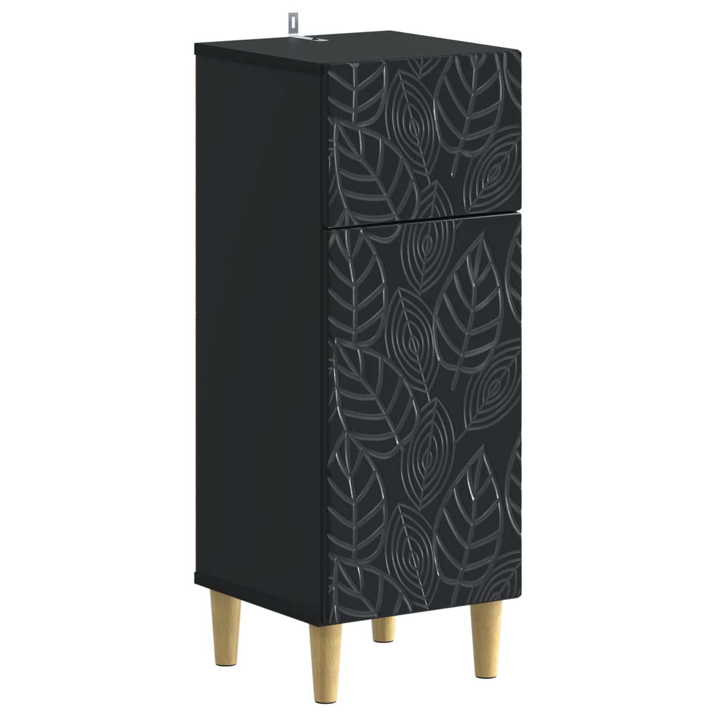Baderom Oppbevaringsskap DELFT Svart 30 x 31 x 80 cm