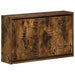 Vegghengt skoskap DELFT 71 x 17 x 43 cm Konstruert tre Røkt Eik
