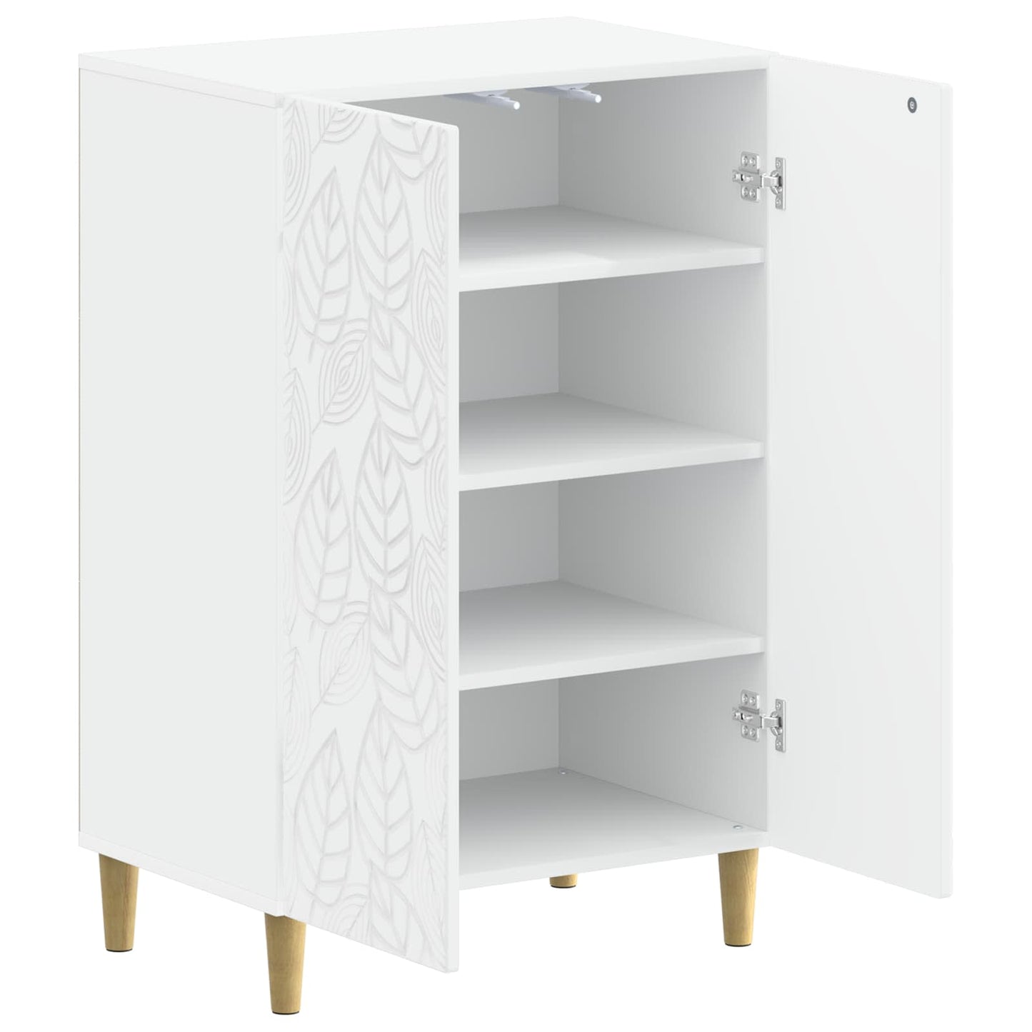 Sko Skap DELFT 59,5 x 39,5 x 90 cm Konstruert tre Hvit